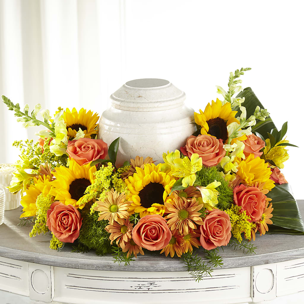 Faithful Sunflower Cremation Adornment – DANI' SWEET DELIGHTS, Las Vegas NV