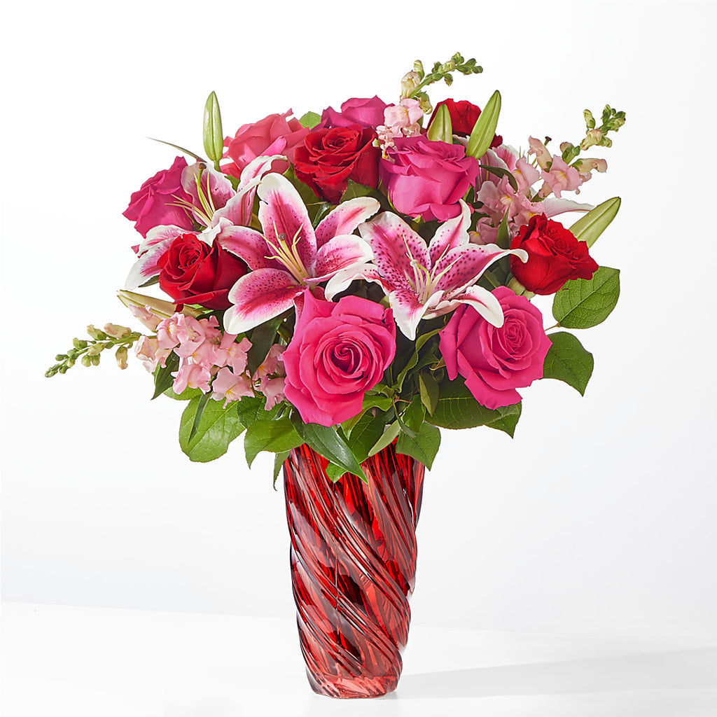 Always You Bouquet with Luxe Swirl Vase – DANI' SWEET DELIGHTS, Las Vegas NV