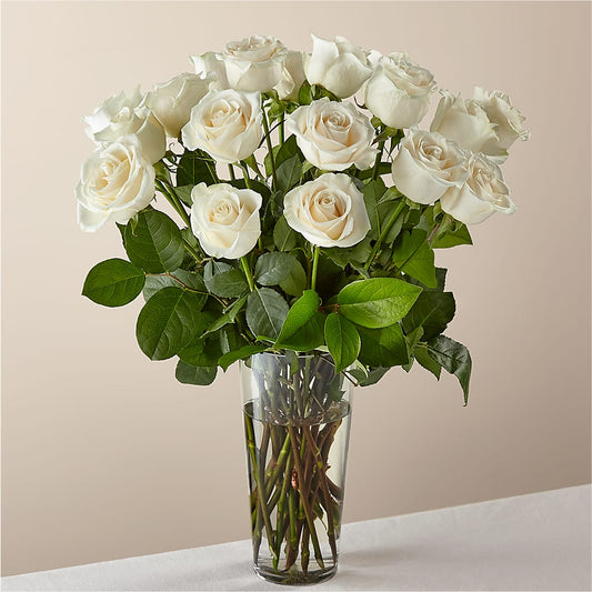Long Stem White Rose Bouquet – DANI' SWEET DELIGHTS, Las Vegas NV