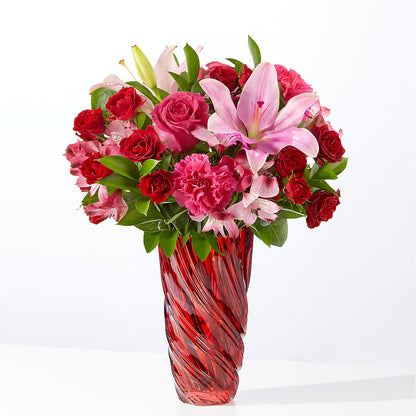 In Love Bouquet with Luxe Swirl Vase – DANI' SWEET DELIGHTS, Las Vegas NV