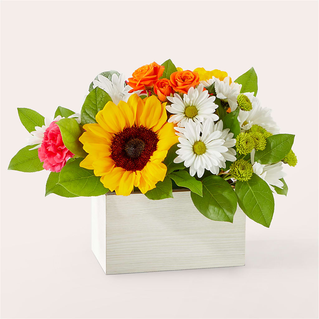 Sun-drenched Blooms Box Bouquet – DANI' SWEET DELIGHTS, Las Vegas NV