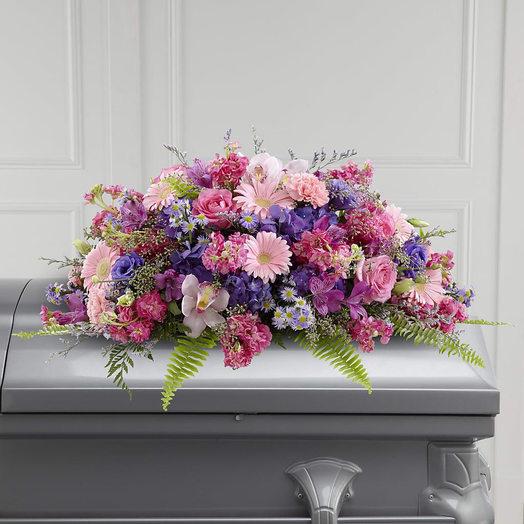 Glorious Garden Casket Spray – DANI' SWEET DELIGHTS, Las Vegas NV