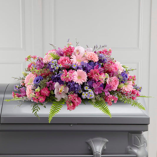 Glorious Garden Casket Spray – DANI' SWEET DELIGHTS, Las Vegas NV