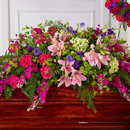 Radiant Tribute Casket Spray – DANI' SWEET DELIGHTS, Las Vegas NV
