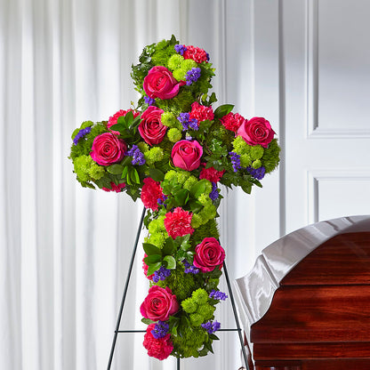 Tribute Rose Floral Cross – DANI' SWEET DELIGHTS, Las Vegas NV
