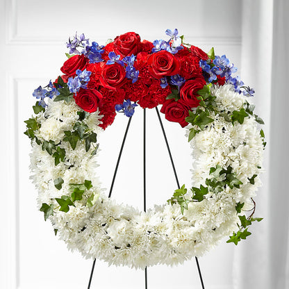 Patriotic Passion Wreath – DANI' SWEET DELIGHTS, Las Vegas NV