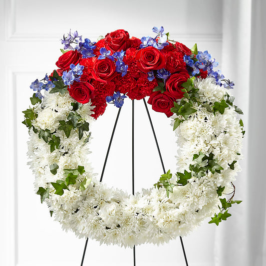 Patriotic Passion Wreath – DANI' SWEET DELIGHTS, Las Vegas NV