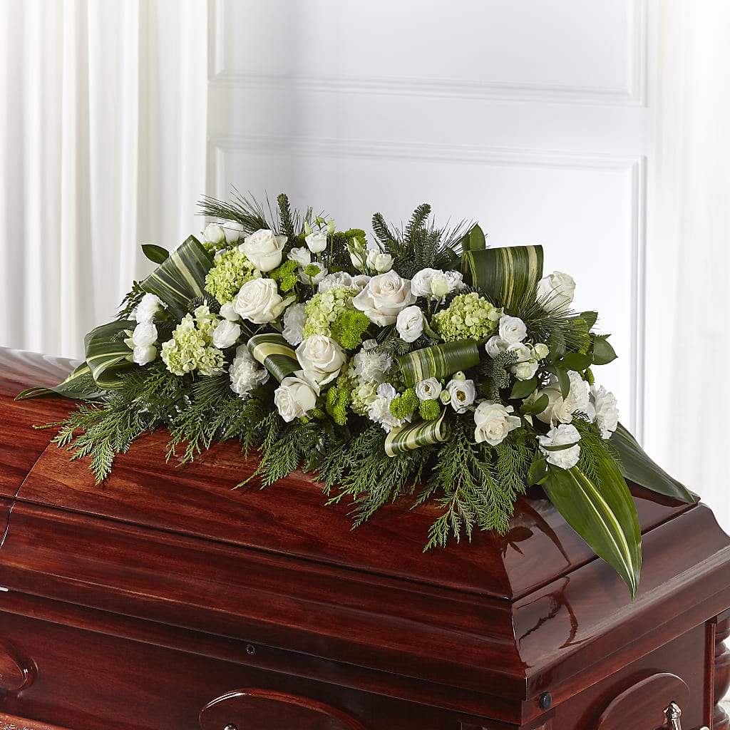Hopeful Gesture Casket Spray – DANI' SWEET DELIGHTS, Las Vegas NV