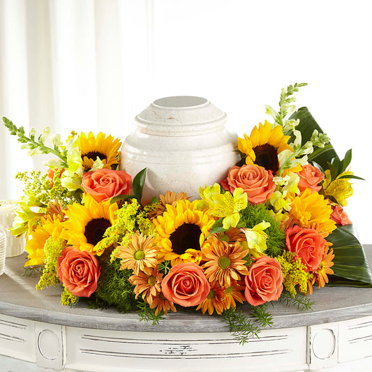 Faithful Sunflower Cremation Adornment – DANI' SWEET DELIGHTS, Las Vegas NV
