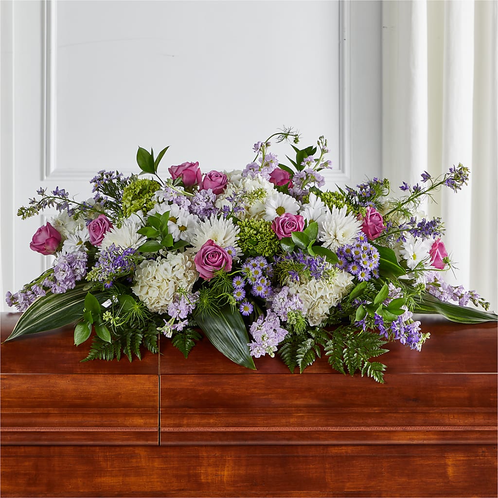 Meadows of Serenity Casket Spray – DANI' SWEET DELIGHTS, Las Vegas NV