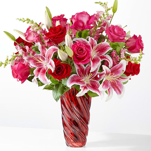 Always You Bouquet with Luxe Swirl Vase – DANI' SWEET DELIGHTS, Las Vegas NV