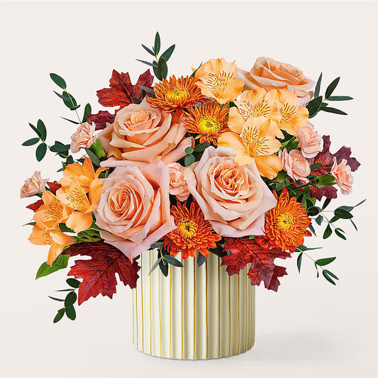 Spiced Latte Bouquet with Ivory Vase – DANI' SWEET DELIGHTS, Las Vegas NV