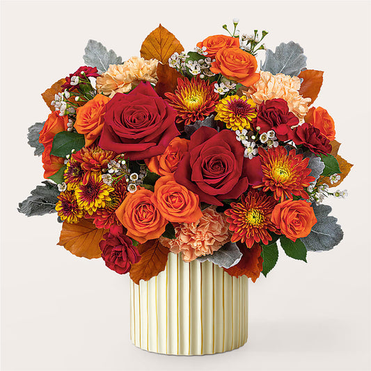 Merlot Bouquet with Ivory Vase – DANI' SWEET DELIGHTS, Las Vegas NV