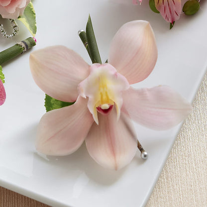 Pink Cymbidium Boutonniere – DANI' SWEET DELIGHTS, Las Vegas NV